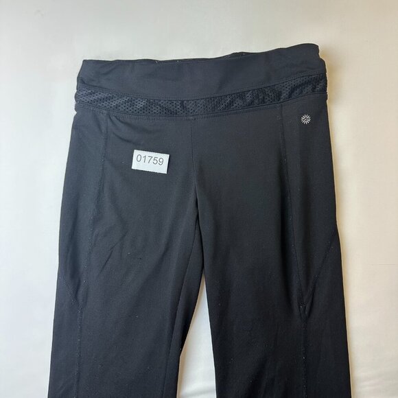 Tangerine Yoga Pants Womens Medium Black Mesh Waist Activewear Workout Running - Picture 11 of 12